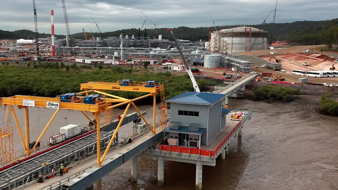 LNG Jetty 40m Piles, on site